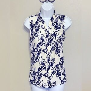 The Limited floral sleeveless blouse, size XS
